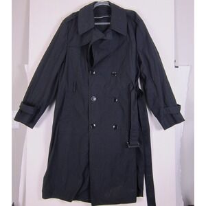 DSCP Garrison Trench Coat Men's 44R Grau 8405-01-308-8705 Military Black